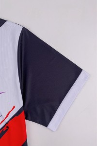 Manufacturing Round Neck Whole Piece Dye Sublimation Design Team Competition Short Sleeve Dye Sublimation Dye Sublimation Supplier T1076 back view
